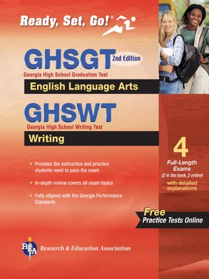 cover image of Georgia GHSGT ELA & GHSWT Writing with Online Practice Tests